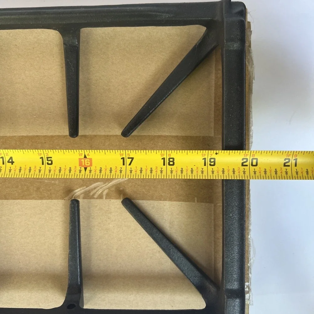 Genuine GE WB31K10218 Center Burner Grate Cast Iron OEM Matte Black New NOS